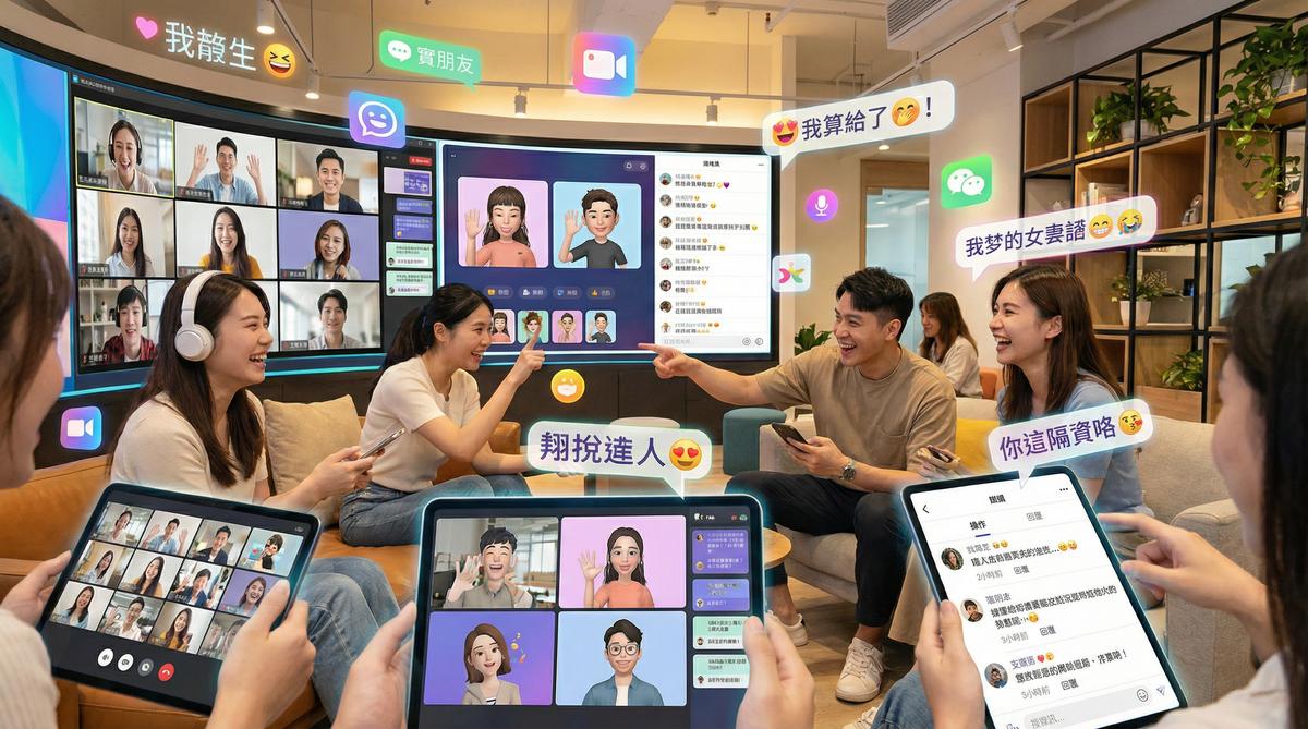 抖荫短视频甜心社区互动场景